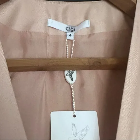 Tibi Silk Dress Blush Pink Sleeveless Size 4 NWT - Picture 3 of 7